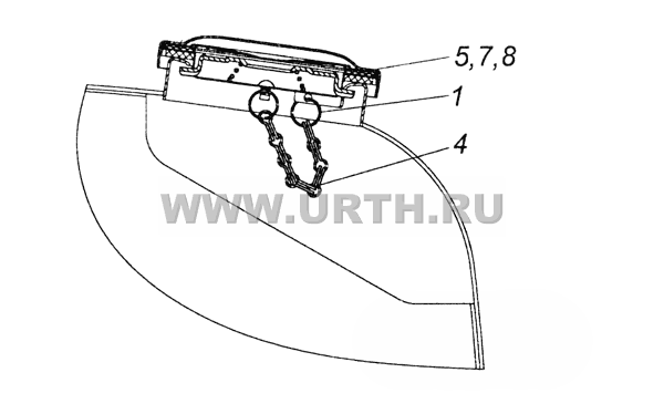 53215-1103001 Установка крышки топливного бака